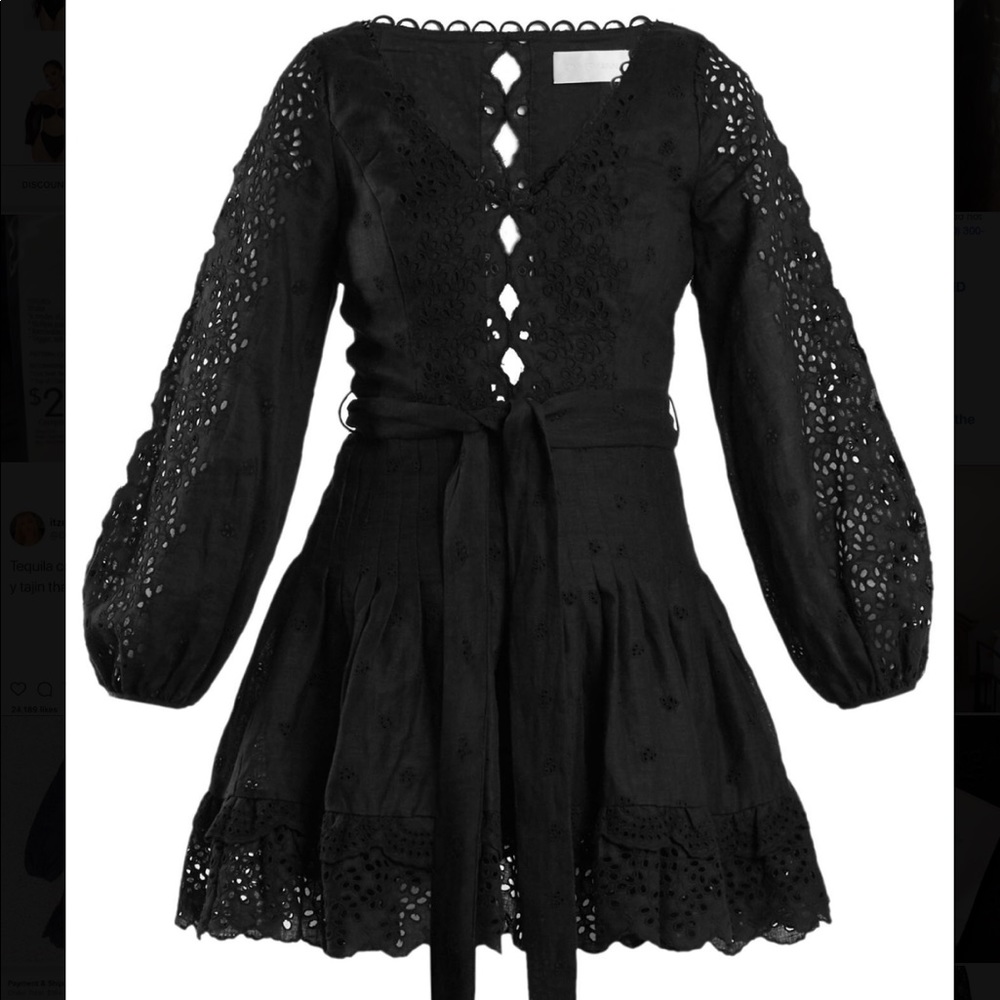 Traded💞! Zimmermann sz 1 eyelet ruffle sundress - Picture 3 of 8